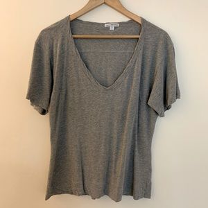 James Perse grey v-neck t-shirt